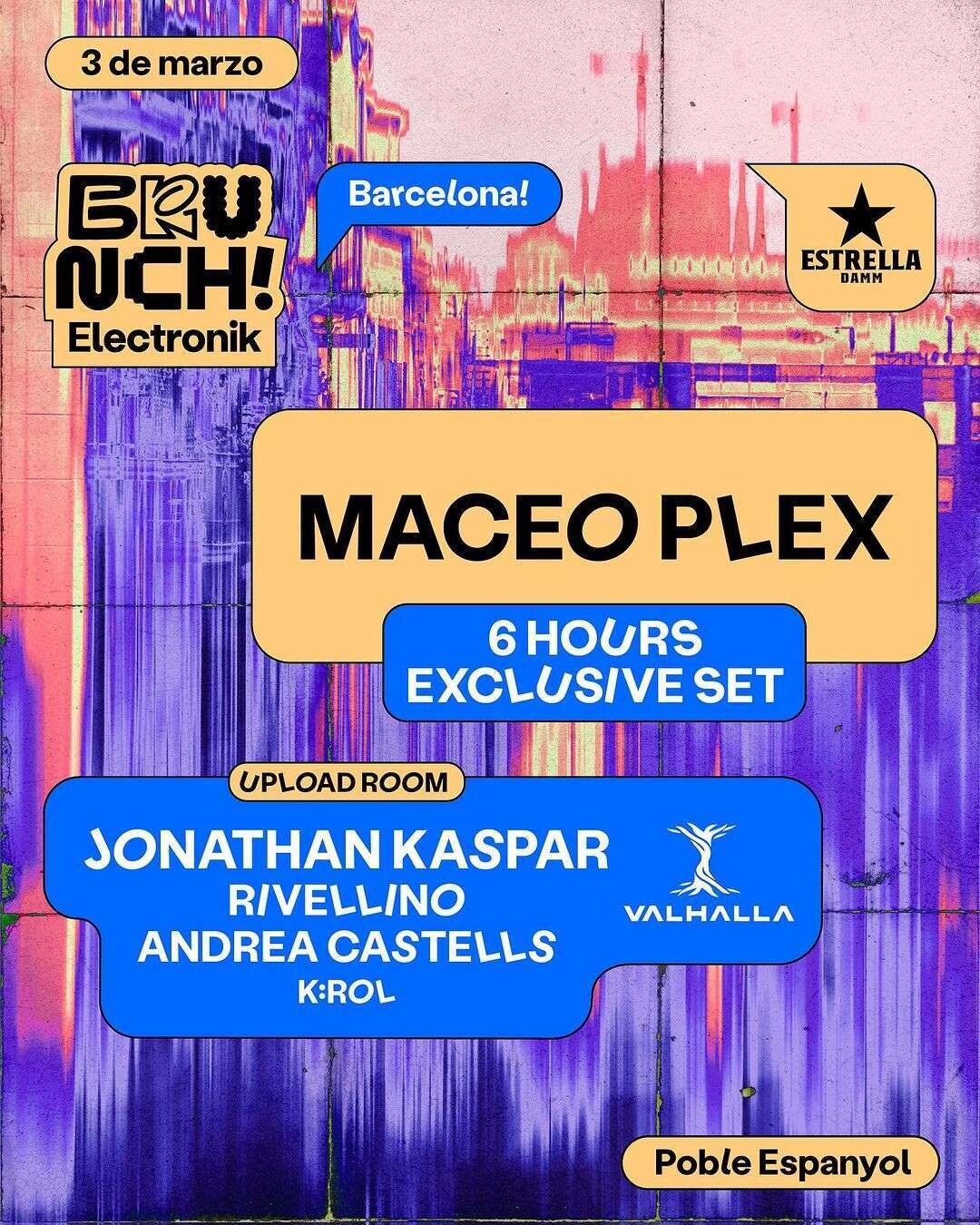 brunch electronik 2024 cartel barcelona poble espanyol