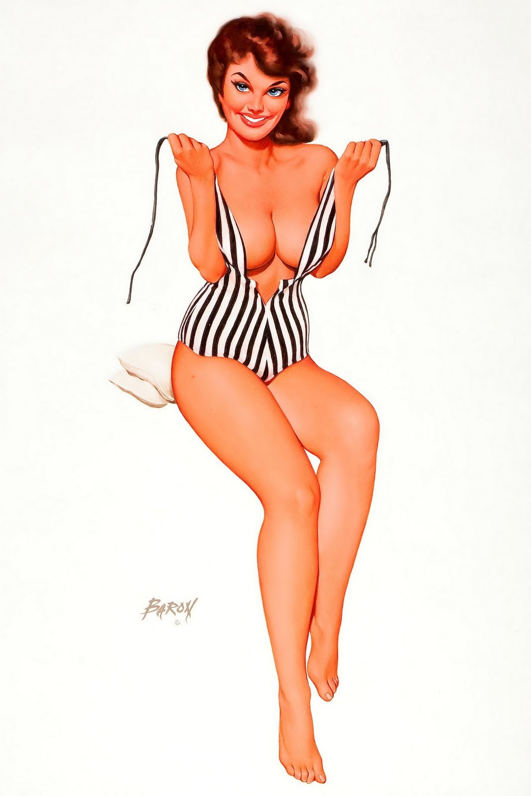 ilustraciones de Pin-up del Baron von Lind