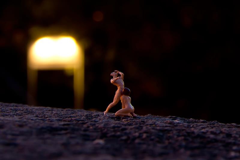 Mr. Peluche escena de sexo en miniatura