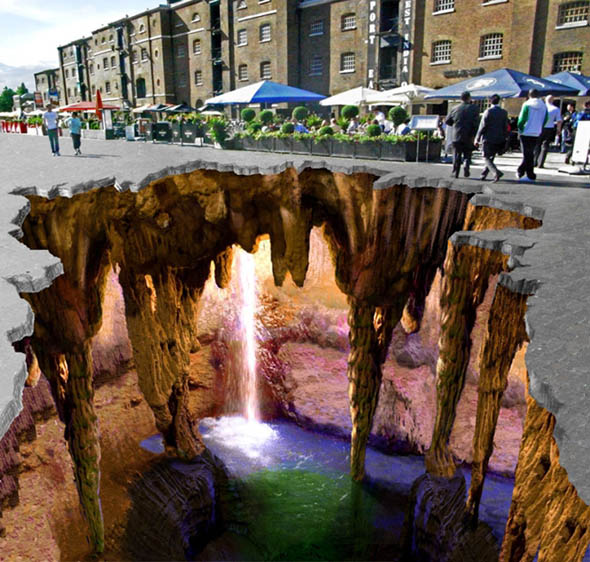 Dibujos de tiza de Julian Beever