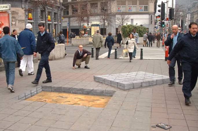 Dibujos de tiza de Julian Beever