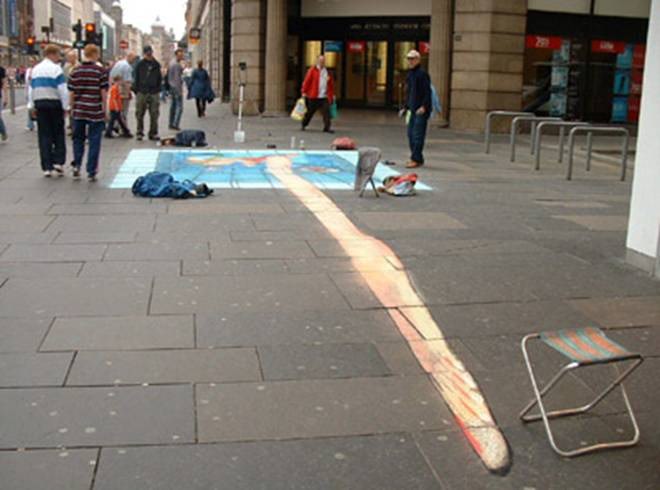 Dibujos de tiza de Julian Beever