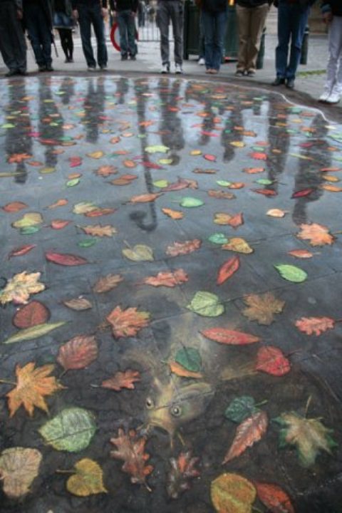 Dibujos de tiza de Julian Beever