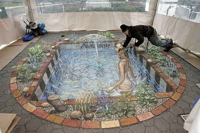 Dibujos de tiza de Julian Beever