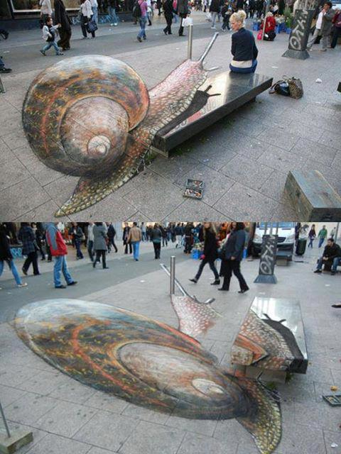 Dibujos de tiza de Julian Beever