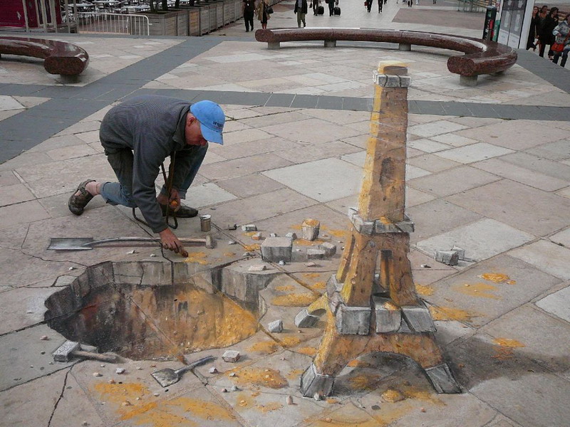 Dibujos de tiza de Julian Beever
