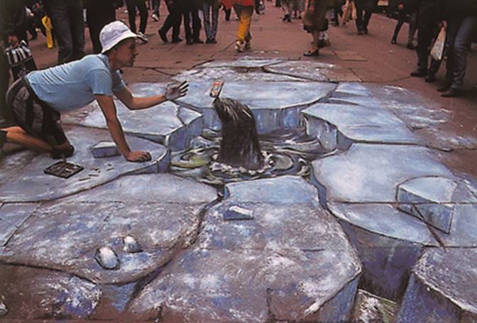 Dibujos de tiza de Julian Beever