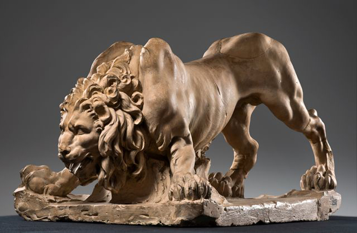 Gian Lorenzo Bernini, Modelo del León, Fontana dei Quattro Fiumi, 1649-50, terracota. Academia Nacional de San Luca, Roma.