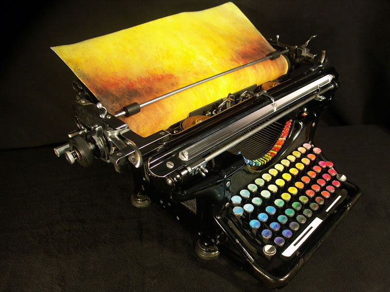 La máquina de escribir cromática