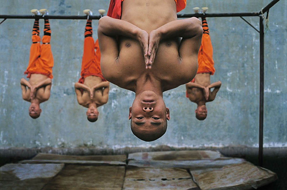 Monje Shaolin entrenando