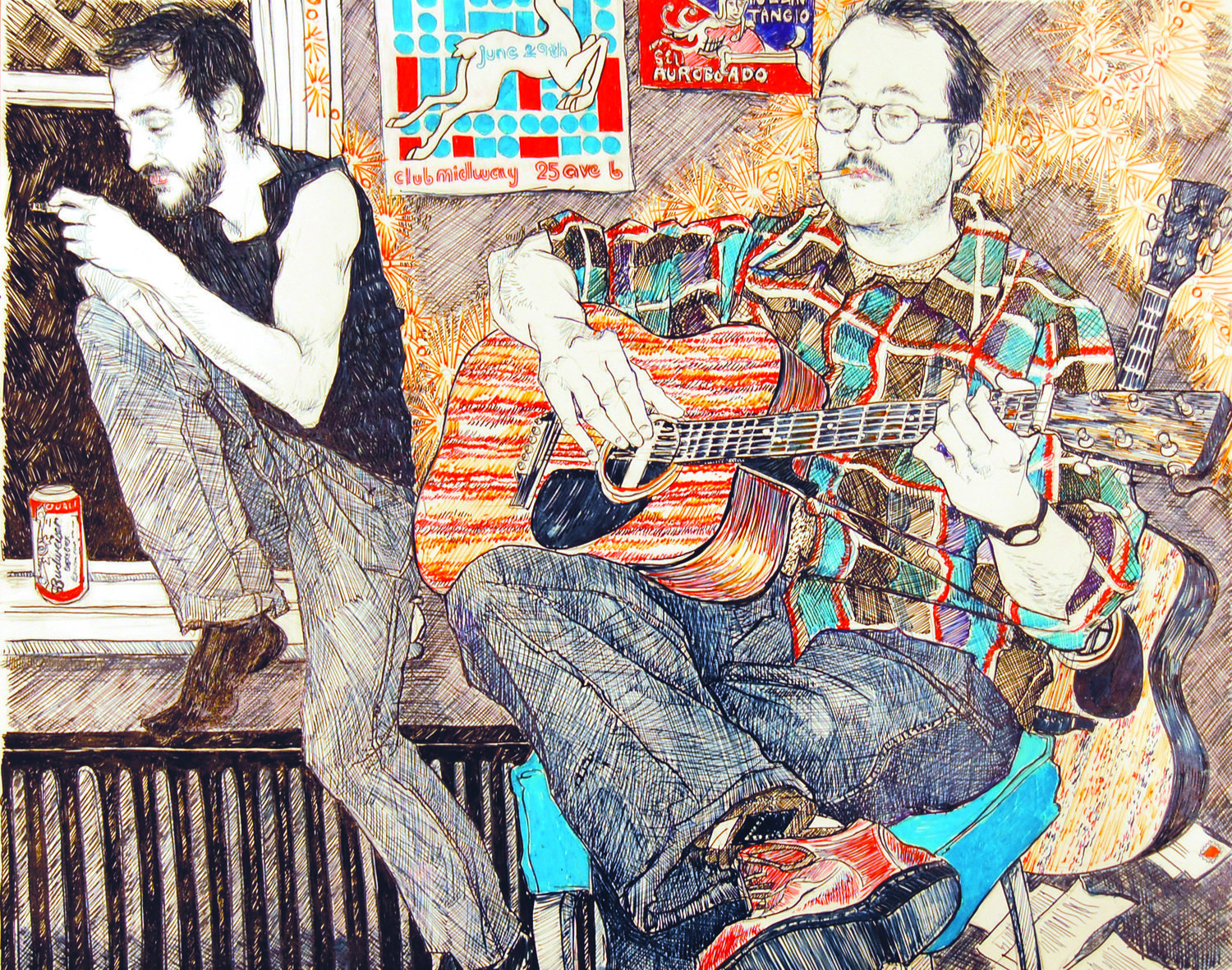 Hope Gangloff 10 pintura ilustracion juventud cultura pop retratos sociedad