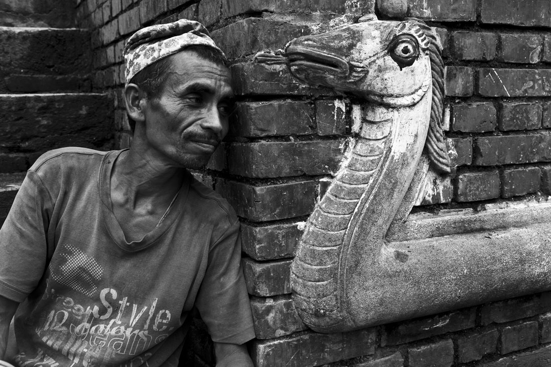 Durbar_retrato con serpiente