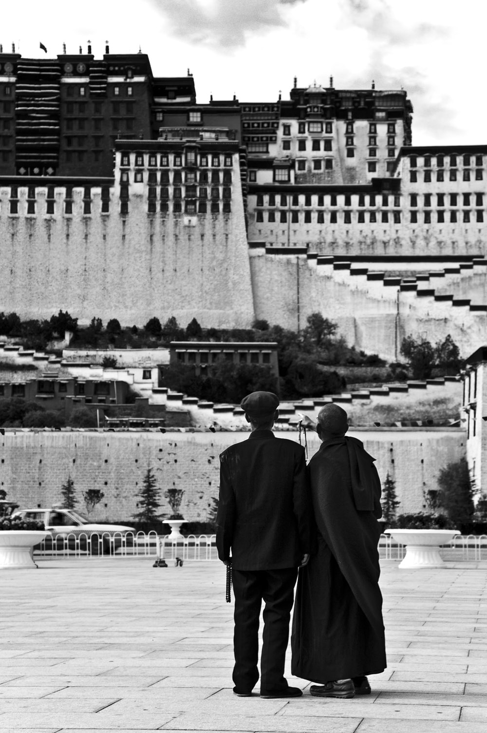 Lhasa frente al Potala