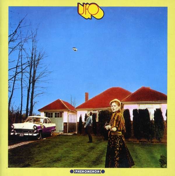 Portada del disco de Ufo, "Phenomenon" (1974). Hipgnosis