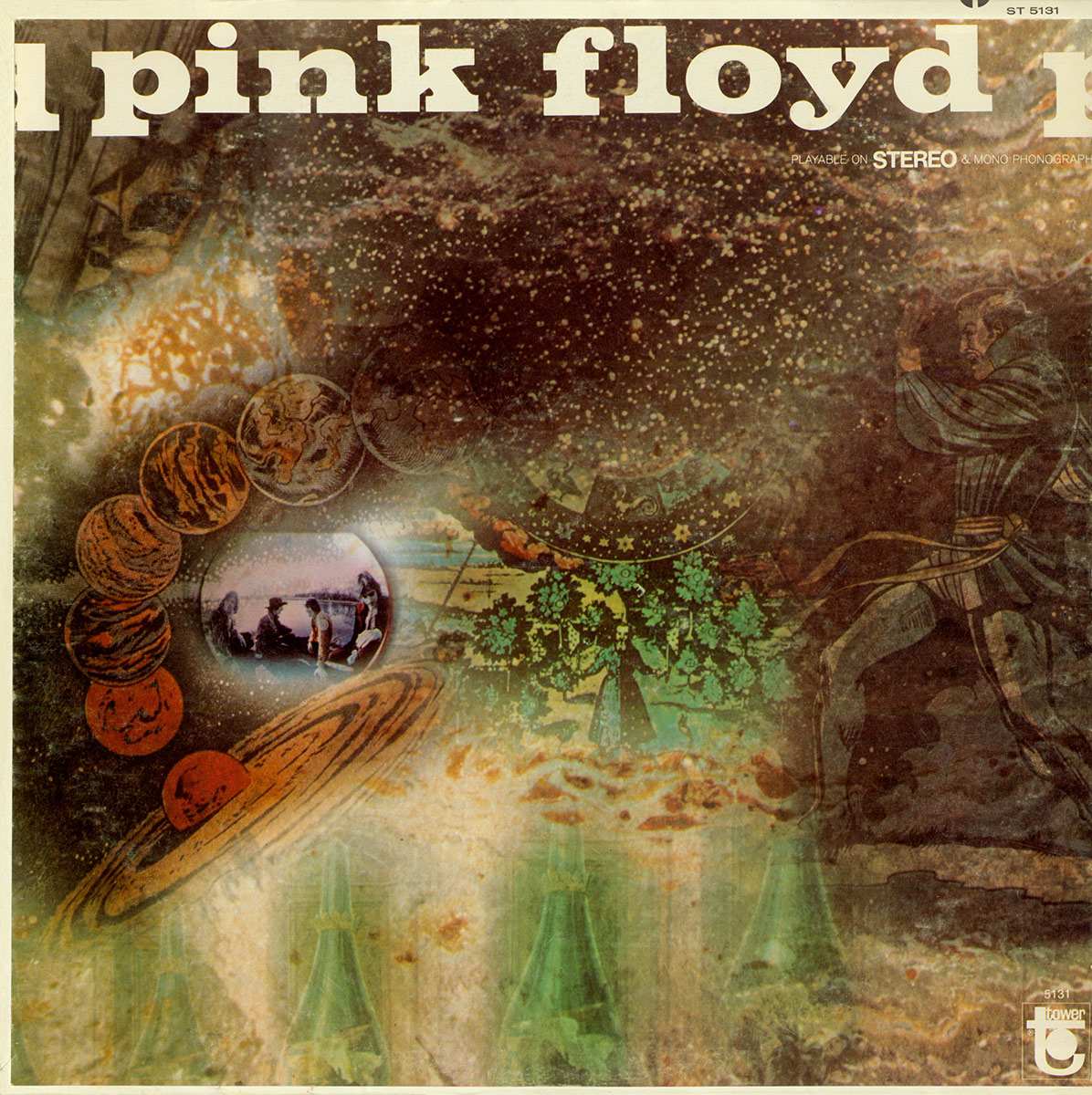 Portada del disco de Pink Floyd, "Saucerful of Secrets" (1968). Hipgnosis