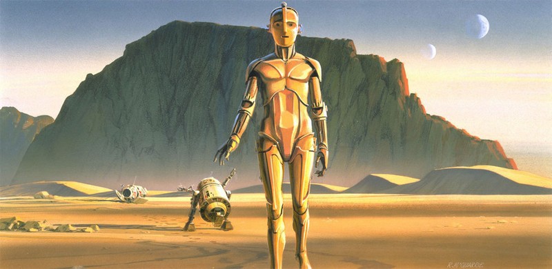 Ilustraciones originales de la película Star Wars