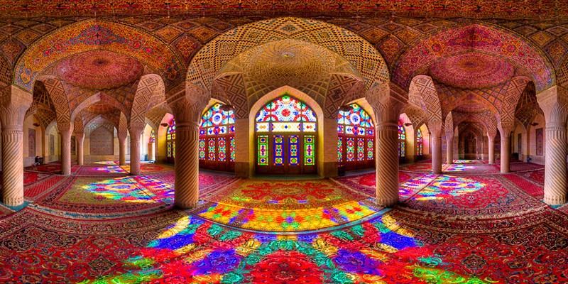 Interiores de mezquitas Iraníes
