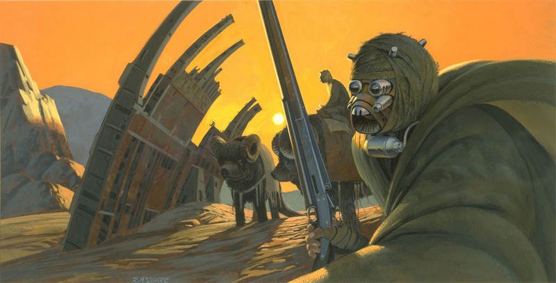 Ilustraciones originales de la película Star Wars