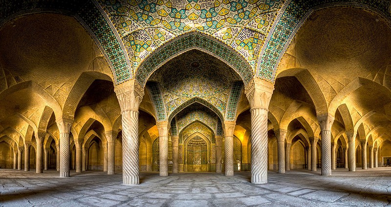 Interiores de mezquitas Iraníes
