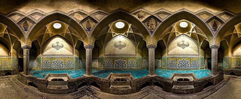Interiores de mezquitas Iraníes