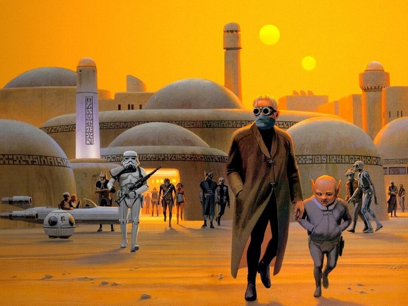 Ilustraciones originales de la película Star Wars