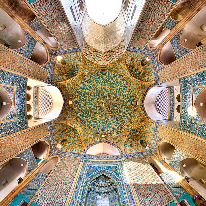 Interiores de mezquitas Iraníes