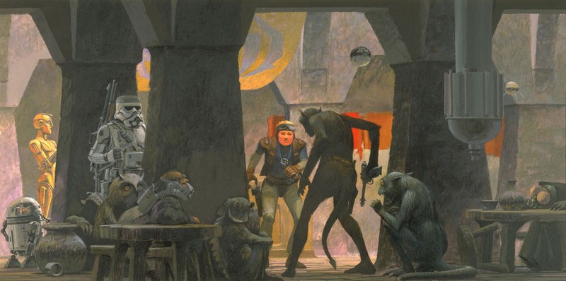 Ilustraciones originales de la película Star Wars