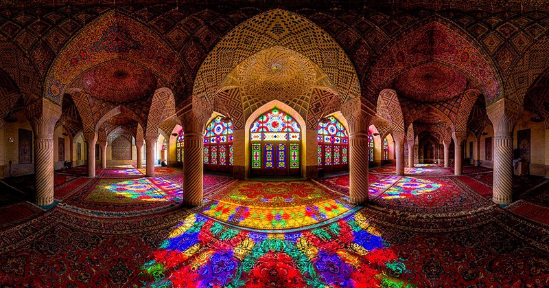 Interiores de mezquitas Iraníes
