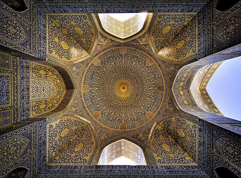 Interiores de mezquitas Iraníes