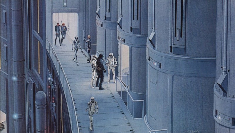 Ilustraciones originales de la película Star Wars