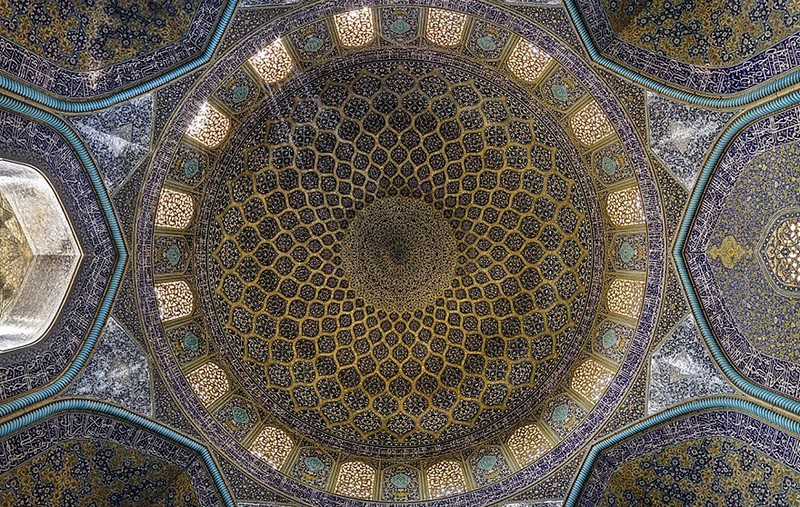 Interiores de mezquitas Iraníes