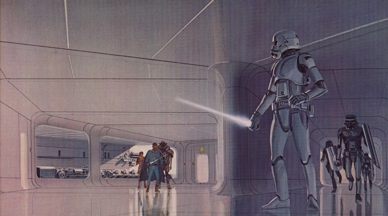 Ilustraciones originales de la película Star Wars