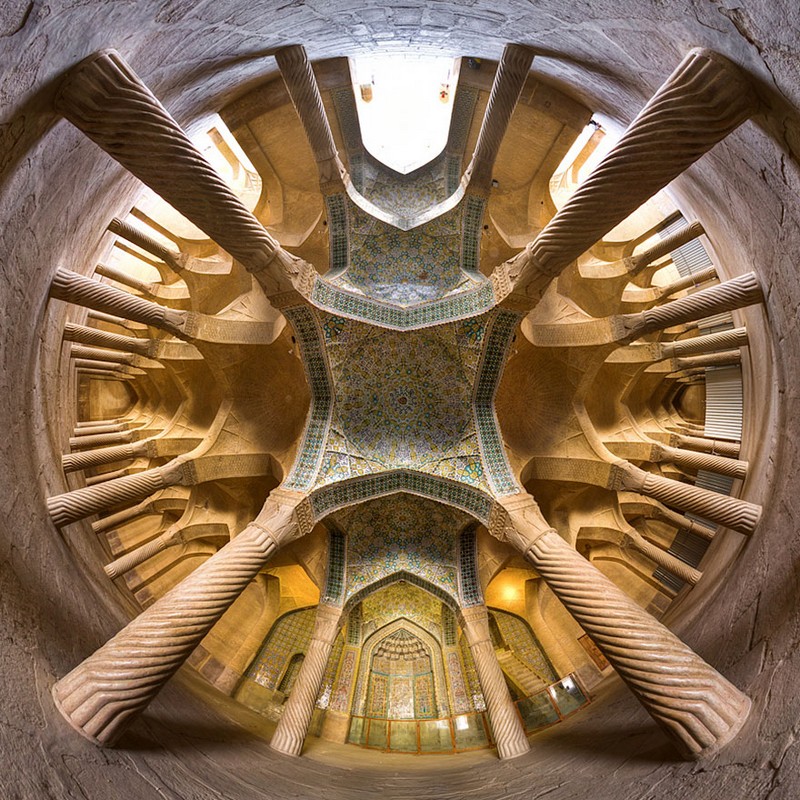 Interiores de mezquitas Iraníes