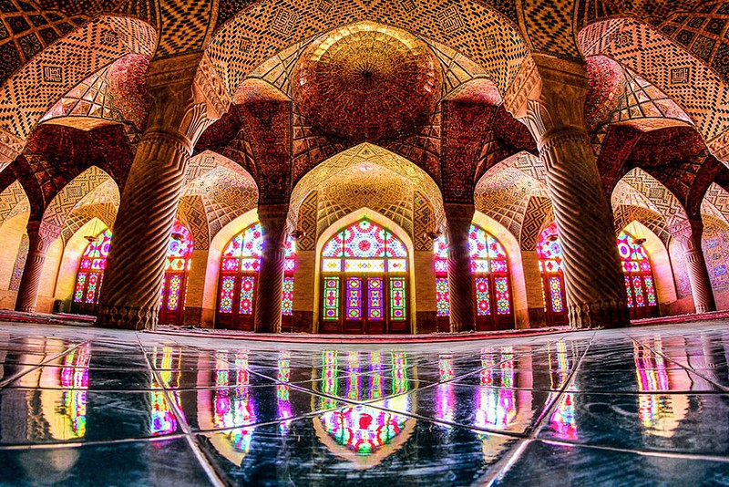 Interiores de mezquitas Iraníes