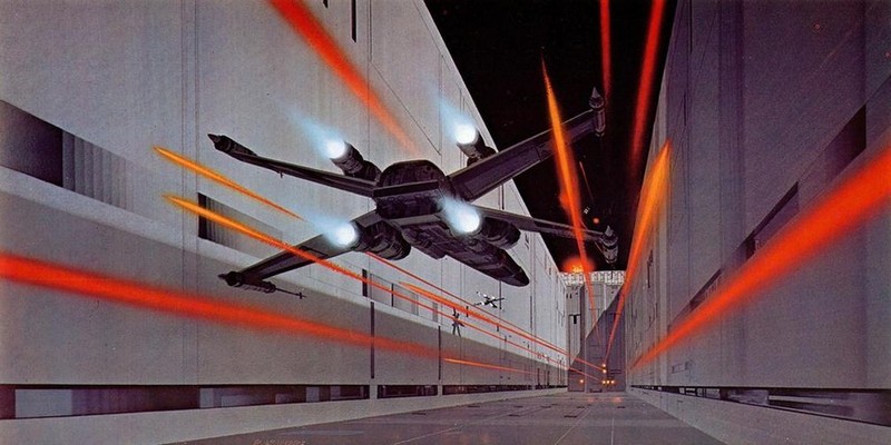 Ilustraciones originales de la película Star Wars