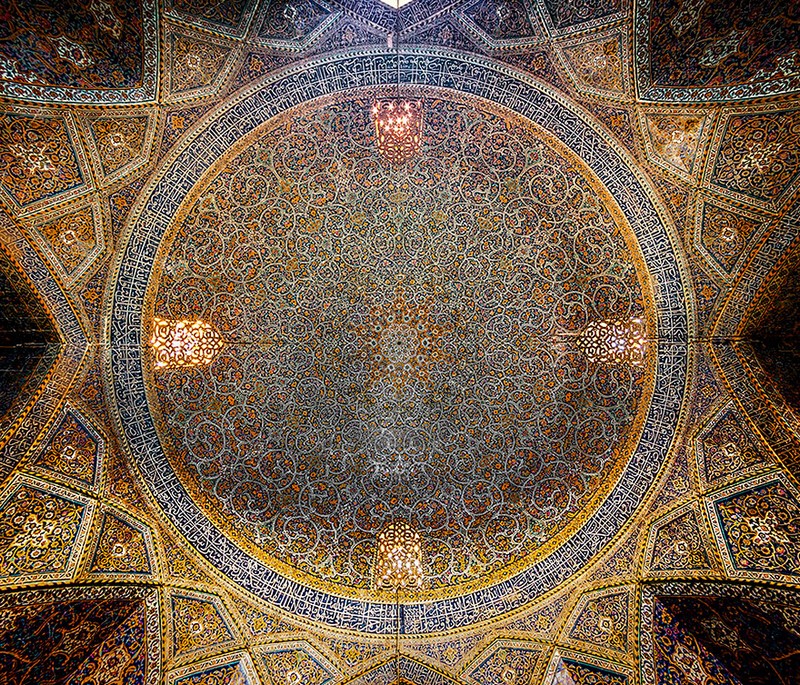 Interiores de mezquitas Iraníes