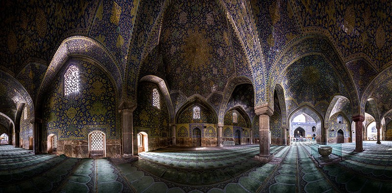Interiores de mezquitas Iraníes