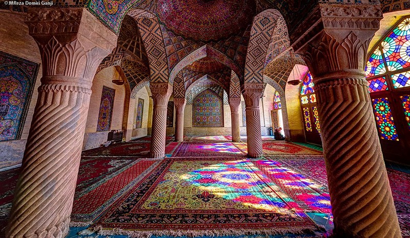 Interiores de mezquitas Iraníes