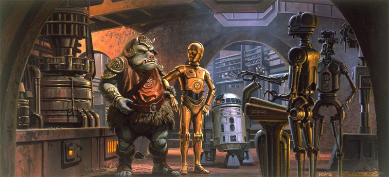 Ilustraciones originales de la película Star Wars