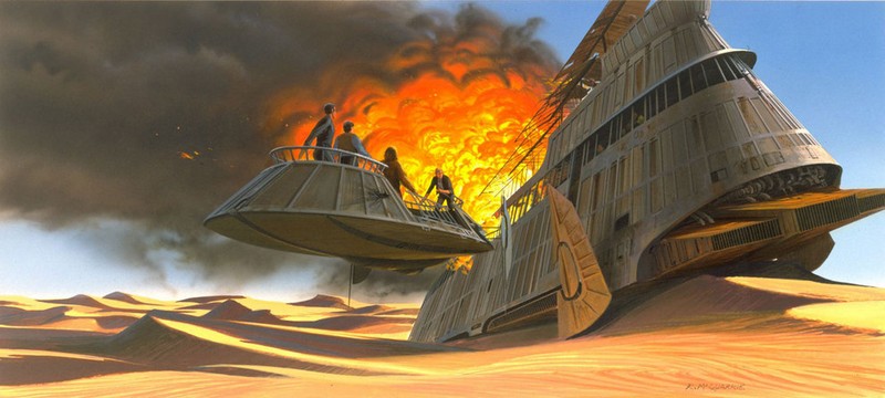 Ilustraciones originales de la película Star Wars