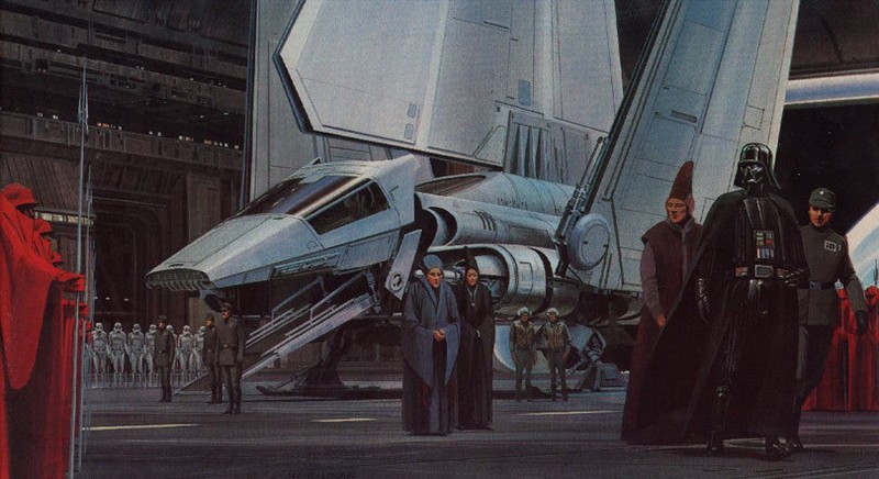Ilustraciones originales de la película Star Wars