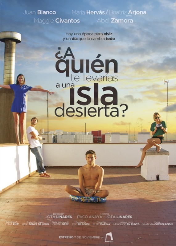 Cartel ¿A quién te llevarías a una isla desierta?.