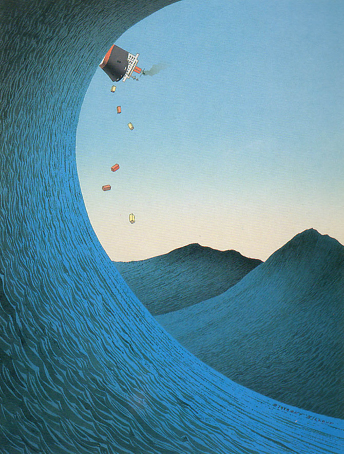 Ilustración de Guy Billout