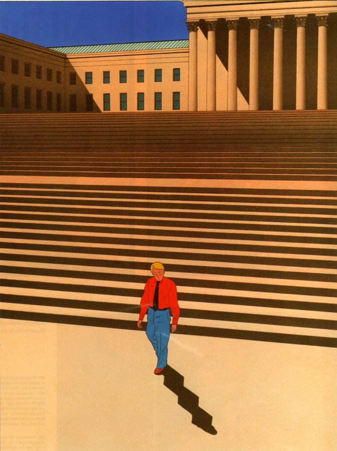 Ilustración de Guy Billout