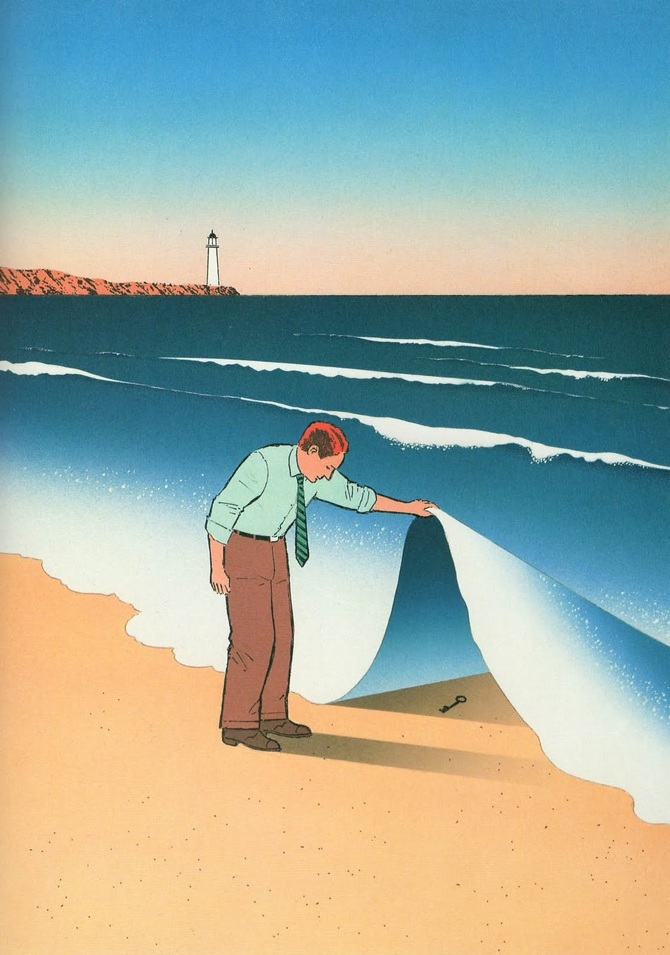 Ilustración de Guy Billout