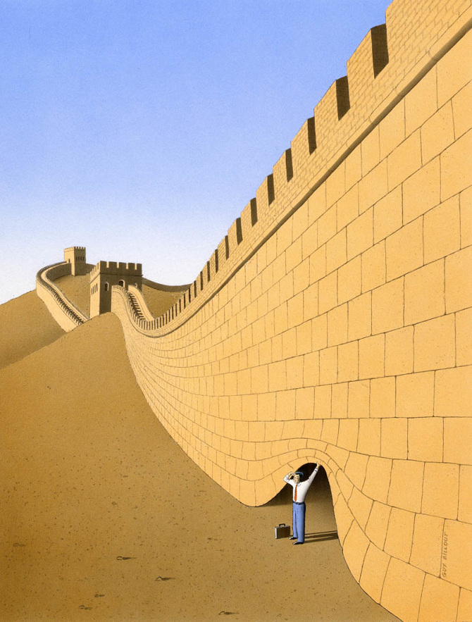 Ilustración de Guy Billout