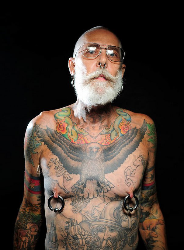 Tattoo tatuaje old people elder Cultura Inquieta12