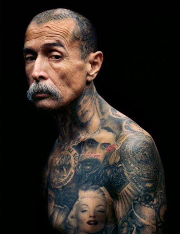 Tattoo tatuaje old people elder Cultura Inquieta18