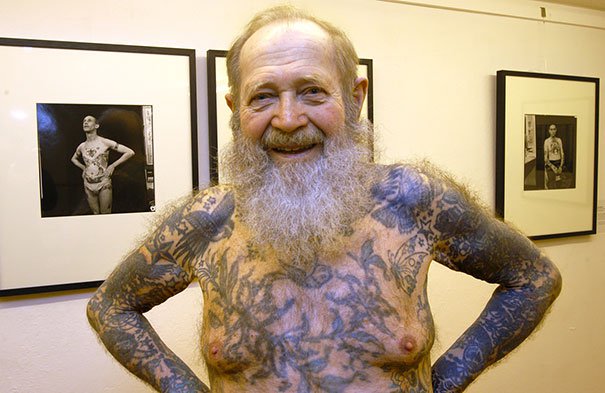 Tattoo tatuaje old people elder Cultura Inquieta21