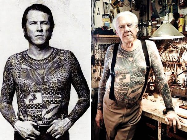 Tattoo tatuaje old people elder Cultura Inquieta25